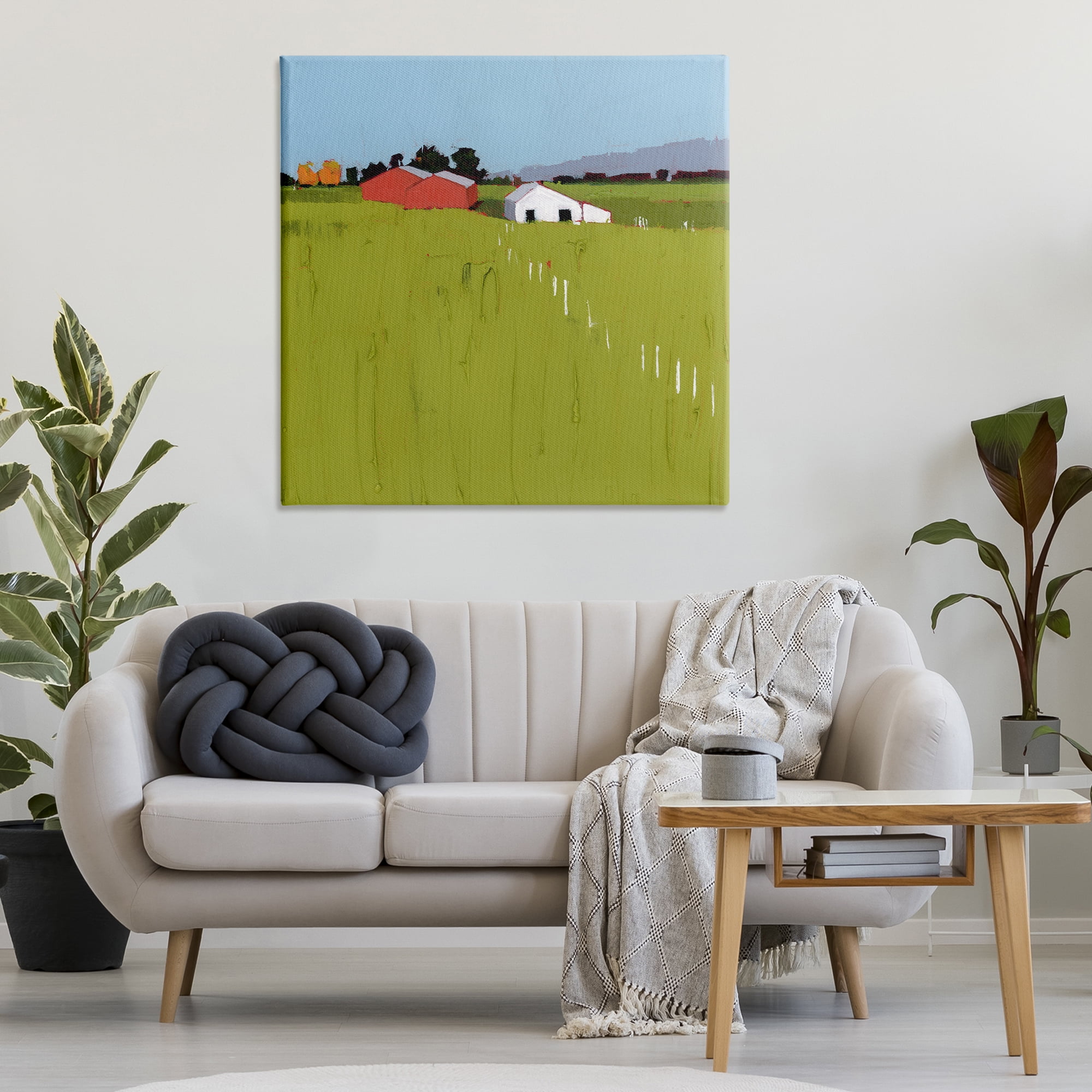 Pastoral Fence Line Canvas Wall Art, design by Ruth LaGue
