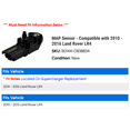 thumbnail image 2 of MAP Sensor - Compatible with 2010 - 2016 Land Rover LR4 2011 2012 2013 2014 2015, 2 of 2
