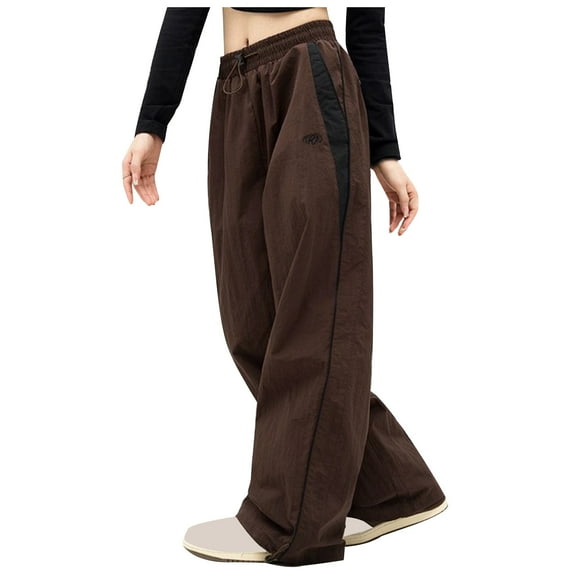 Npasoilc Wide Leg Pants For Women Elastic Waist Drawstring Jogger Sweatpants Track Pants Comfy Sport Pants Casual loose Yoga Pants Summer Pants
