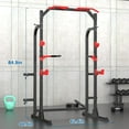 SunHome Power Cage Squat Rack, Power Rack with Pulley System ...