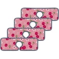 thumbnail image 3 of SKYSONIC Faucet Absorbent Mat 3 Pcs Cherry And Cherry Blossom Kitchen Faucet Splash Catcher Washable Counter Drying Pads Behind Faucet for Kitchen Bathroom, 3 of 7