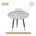 thumbnail image 2 of Cubierta de mesa redonda, mantel redondo ajustado con borde elástico para mesa de picnic para comedor al aire libre, se adapta a 40"-44", gris claro, 2 of 6