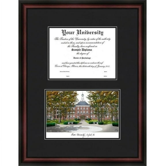 Miami University Ohio 8.5" x 11" Diplomate Diploma Frame