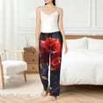 thumbnail image 4 of Sikiie Artistic Dewdrop Rose Women’s Ultra-Soft Comfy Lounge Pants Sleepwear Comfy Lounge Pants Drawstring Sleep Bottoms with PocketsLarge, 4 of 6