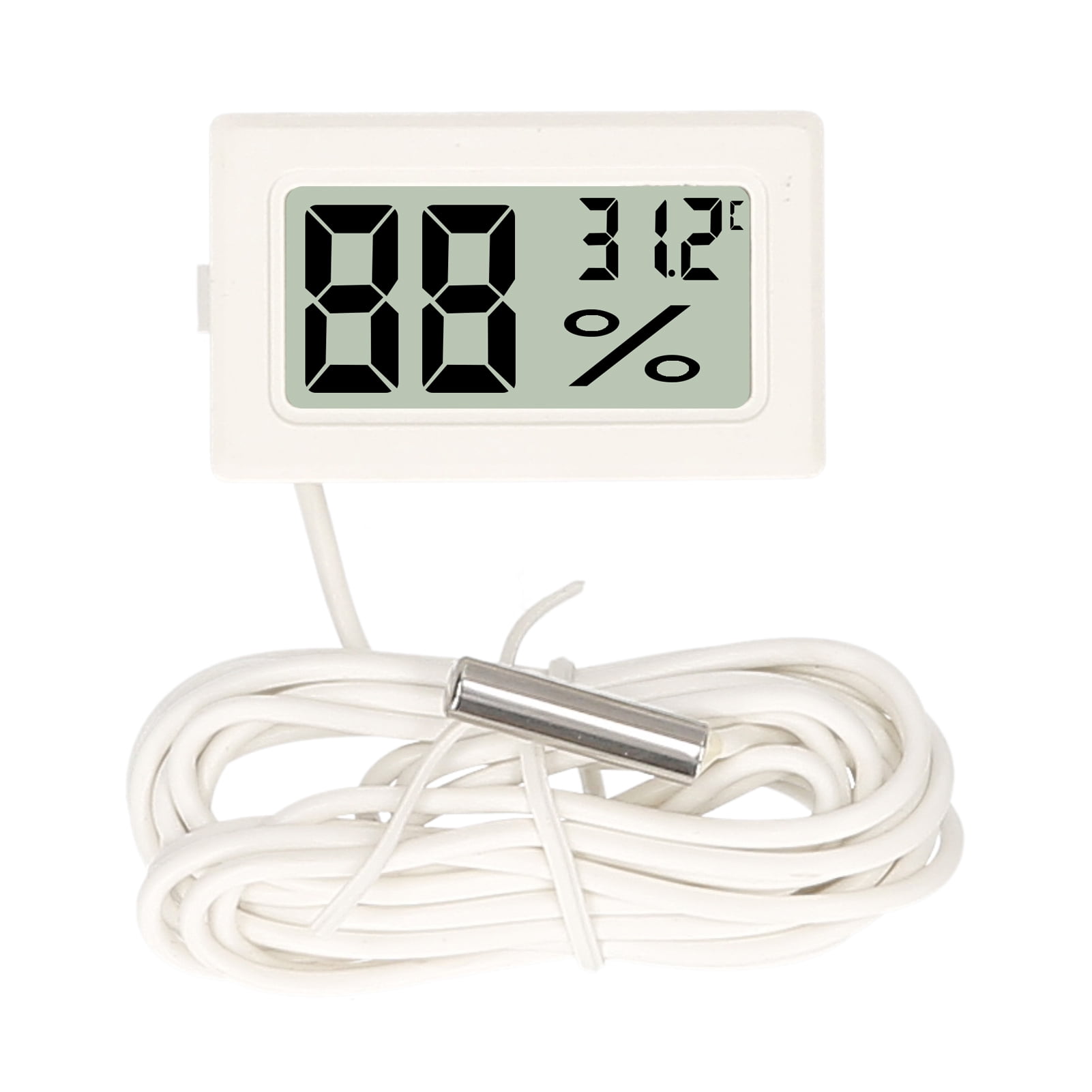 White/Black Aquarium Temperature Gauge LCD Digital Thermomer For FIish Tank New