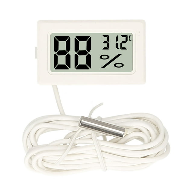 Termómetro Digital Para Acuario Lcd Medidor De Temperatura Para Pecera Con Sonda Ntc Imperm TOMSHOO Termómetro de acuario