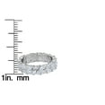 thumbnail image 2 of Decadence Sterling Silver Cubic Zirconia 2 Row Marquise Cut Eternity Band Ring, 2 of 4