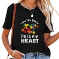 thumbnail image 1 of Playera Negra para Mujer con Mensaje "Soy Su Voz" - Conciencia sobre Autismo para Familias, 1 of 5