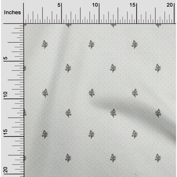 oneOone Viscose Jersey White Fabric Floral Diy Clothing Quilting Fabric Print Fabric By Yard 60 Inch Wide