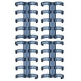 thumbnail image 2 of SHENMO 20Pcs Binding Rings Segmented Design Hold 60 Sheets 11mm Binding Thickness Office SuppliesBlue, 2 of 21