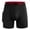 Red, variant on Men's Sports Boxers Chafe Proof Pouch Strench Long Leg Underwear with Pockets for Gym Swim Yoga