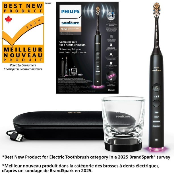 Philips Sonicare DiamondClean Smart 9350 Black, HX9902/76 - Walmart.ca