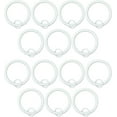 thumbnail image 4 of Urbanest Curtain Rings with Eyelets, 1.5" Inner Diameter, Set of 14 - Glossy White, 4 of 6
