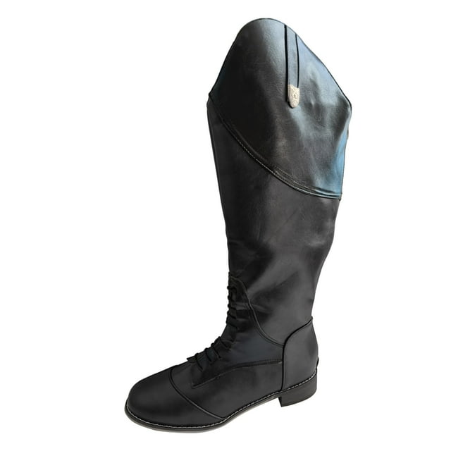 Bottes Hautes pour Femmes Couleur Unie Chaussures de Mode Fermeture Éclair Colorée Talon Bas Bottes de Cowboy Chevalier