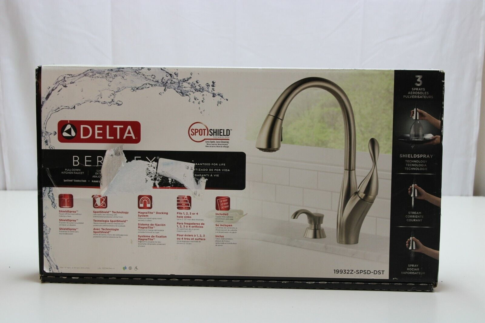 Delta 19932ZSPSDDST Berkley Pulldown Kitchen Faucet and Soap