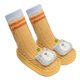 thumbnail image 2 of Zapatos tipo calcetín para bebé, antideslizantes, suaves, lindos, cálidos, ligeros, primeros zapatos para caminar para niños pequeños, bebés, amarillo, 12 cm/4,72 pulgadas, 2 of 5