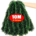 thumbnail image 3 of Christmas Green Cane Ribbons Garland DIY Xmas Tree Ornaments Green Cane Ribbons Wreath Hanging Pendents Navidad Party Decoration, 3 of 5