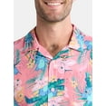 thumbnail image 4 of Lilo & Stitch, Men's & Big Men's Graphic Button-Up Shirt, Floral, Sizes S-3XL, 4 of 5