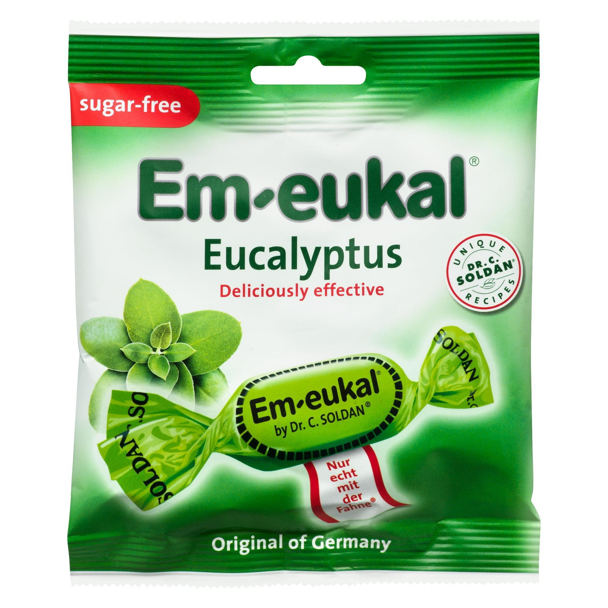 Dr. Soldan Em-Eukal Sugar Free Eucalyptus Cough Drop, 50 g