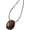Brown, variant on Elegant Oval Pendant Long Rope Necklace Adjustable Sweater Chain for Women 47.24inch Black