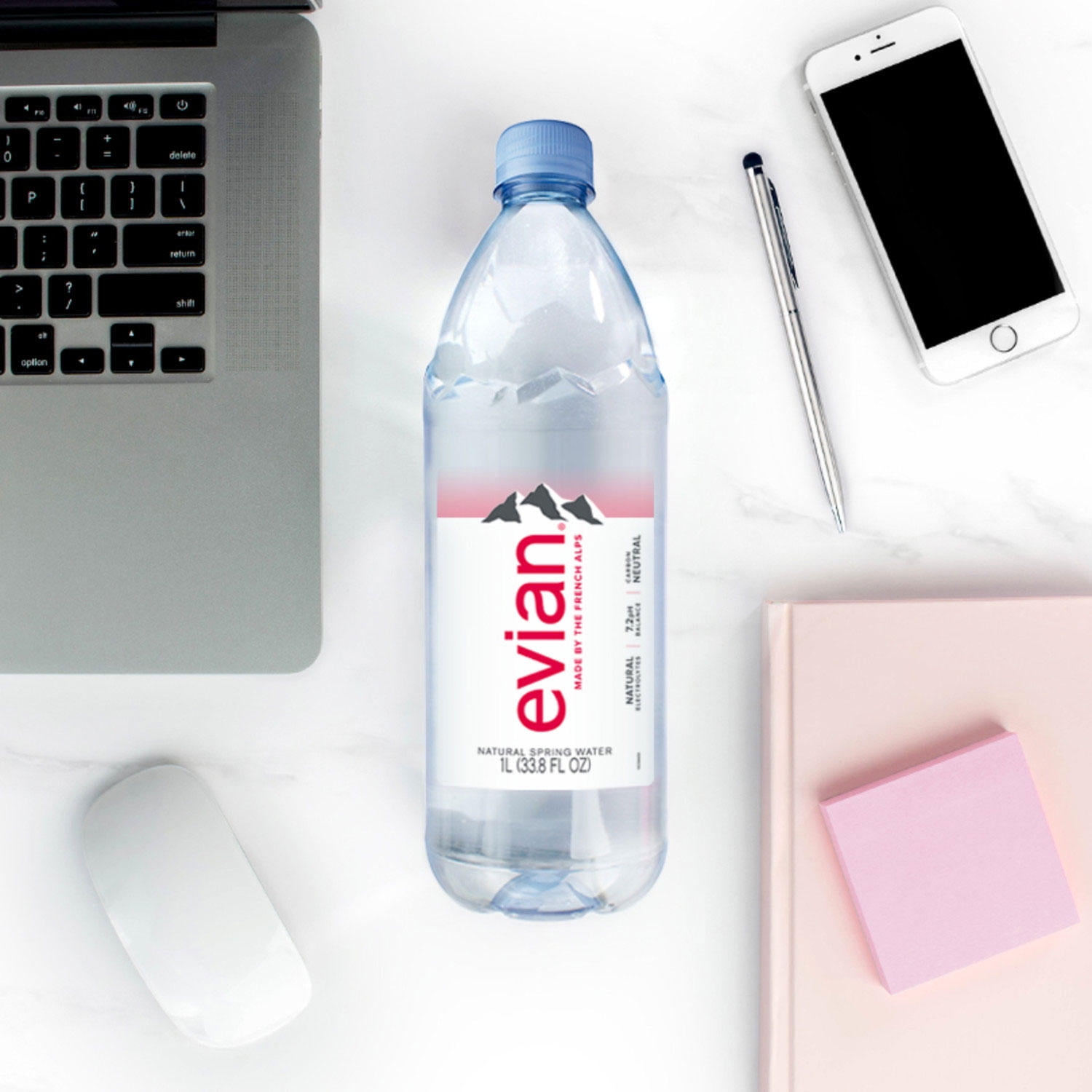 Evian Natural Spring Water 1 L, 12 pk. A1
