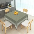 thumbnail image 2 of Sage Green Square Tablecloth 52 Inch,Vintage Leaf Farmhouse Style Table Cover for Home Outdoor Picnic Holiday Party Decor, 2 of 6