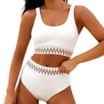 thumbnail image 3 of TAIAOJING Women Swimsuit Bathing Suit Bikini Sets High Waisted Two Piece Sporty Swimsuits High Cut Bathing Suits, 3 of 6