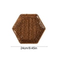 thumbnail image 3 of Plastic Imitation Vines Woven Basket Storage Basket Fruit And Vegetable Storage Basket Snack And Candy Tray Bread Basket Multi Functional Storage Tray, 3 of 6