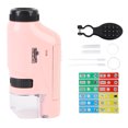 thumbnail image 2 of Kids Microscope Kit Portable Miniature Microscope Handheld Microscope Science Experiment Student Microscope for School Outdoor, 2 of 7