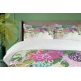 thumbnail image 4 of Ambesonne Flower Duvet Cover Set, Vintage Boho Inspiration, 2-Calking, White Violet, 4 of 7