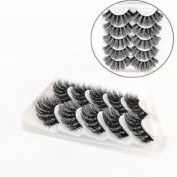 10pcs 3D Mink Handmade Fake Eyelashes Natural Long Wispy Makeup False Lashes