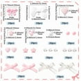 thumbnail image 2 of 1 Box 290pcs Bowknot Beads Cute Bow Beads Assorted Acrylic Plastic Coquette Pink Bow Tie Star Heart Shape Round Loose Beading Kits, 2 of 7