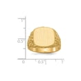 thumbnail image 5 of Solid 14k Yellow Gold Men's Engravable Signet Ring (13.4mm) - Size 12, 5 of 5