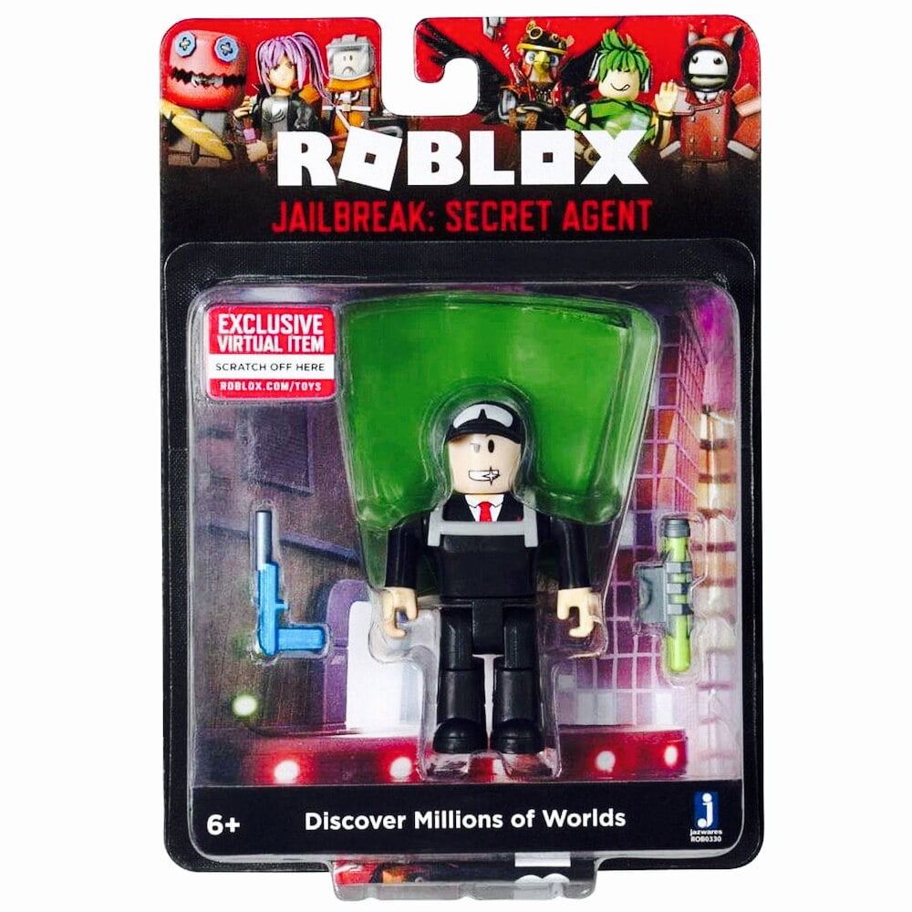 Roblox Action Collection Jailbreak Secret Agent Figure Pack Includes Exclusive Virtual Item Walmart Com Walmart Com - dirt bike is bouncing roblox jailbreak