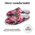thumbnail image 6 of Daiia Cheetah On Toilet Humor Art Print Women’s Fuzzy Slippers Memory Foam Lightweight House Shoes Cozy Loafer Flannel House Shoes-44/45, 6 of 7