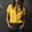 Yellow, variant on IUYRTFE Women's Short Sleeve Collared Button Down Shirt Relaxed Fit Stretch Casual Summer Blouse