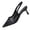 Black, variant on DIVVce Sequin Lace Slingback Heels For Women Pointed Toe Mid Heel Comfortable Party Footwear