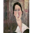 thumbnail image 2 of Modigliani, Amedeo 20x24 White Modern Wood Framed Museum Art Print Titled - Portrait of Jeanne Hebuterne, 2 of 4