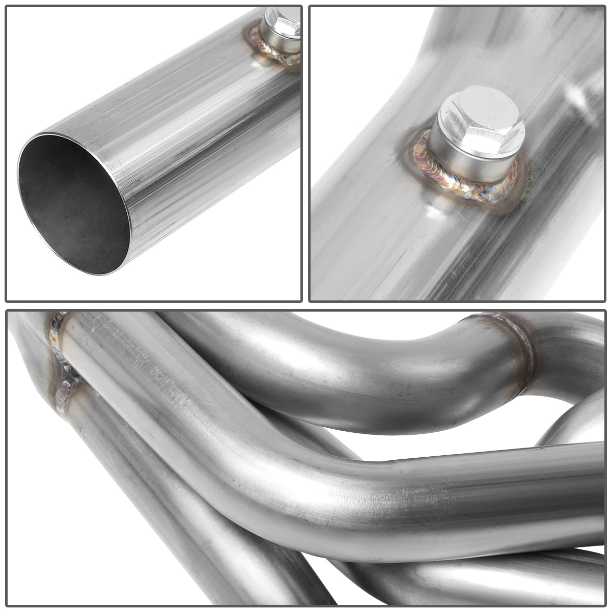DNA Motoring J1-HD-NP-020 For 1998 to 1999 Chevy Camaro Pontiac Firebird 5.7L Pair Stainless Steel Long Tube Exhaust Manifold Header Set