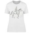 thumbnail image 1 of Male Boy Riding Horse T-Shirt Women -Image by Shutterstock, Female Large, 1 of 2