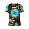 thumbnail image 5 of Steampunk Rusty T-Shirt Vintage Clockwork Trending T-Shirts Men Tshirt Summer Short Sle, 5 of 5