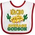 thumbnail image 3 of Inktastic Nacho Average Godson with Nachos and Cacti Boys or Girls Baby Bib, 3 of 4