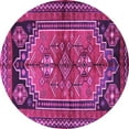 thumbnail image 1 of Ahgly Company Indoor Round Persian Purple Traditional Area Rugs, 6' Round, 1 of 4