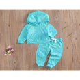 thumbnail image 2 of EIMELI Ensemble de Vêtements d'Automne pour Bébé Filles Sweat à Capuche Manches Longues Pantalons 2 Pcs, 2 of 7