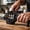 MDS-BK, variant on 4-in-1 Kitchen Knife Accessories: 3-Stage Knife Sharpener Helps Repair, Restore, Polish Blades and Cut-Resistant Glove (Black Red)