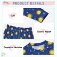 thumbnail image 4 of Sun Raindrop Fantasy Cotton Pajamas 2 Piece Set Sleepwear Soft and Comfortable Homewear Nightwear, 4 of 7