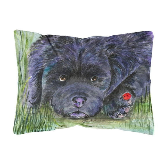 Caroline's Treasures SS8272PW1216 Newfoundland Decorative   Canvas Fabric Pillow, 12H x16W, multicolor