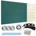 thumbnail image 1 of AGPtek 45mm Rotary Cutter Tool Kit A3 Cutting Mat Patchwork Ruler 10 Clips Spare Blades, 1 of 9