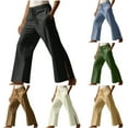 thumbnail image 7 of Lovskoo Cotton Linen Shorts for Men Solid Color Casual Trendy Pockets Elastic Waist Long Pants Trousers Beige, 7 of 7