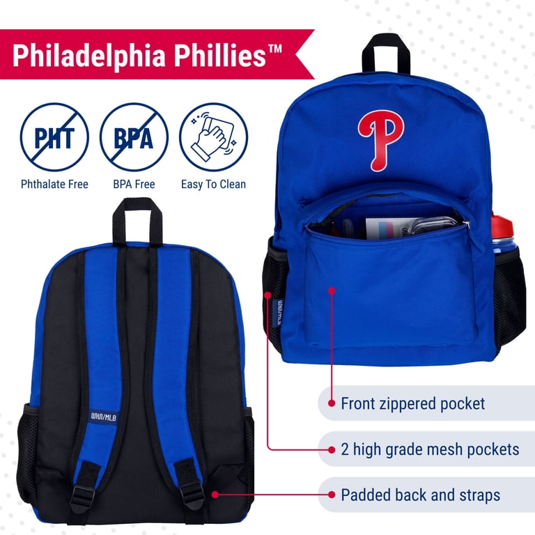MLB Phillies Throwback Light Blue Unisex Multi-Use Laptop Backpack *NWT JT Realmuto Philadelphia Phillies Mens Replica LIGHT BLUE  main image 4